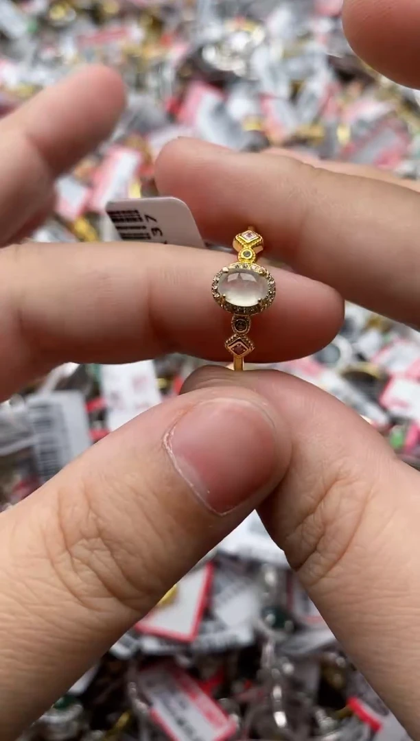 【闪购商品】翡翠戒指银S925镶嵌3333---1