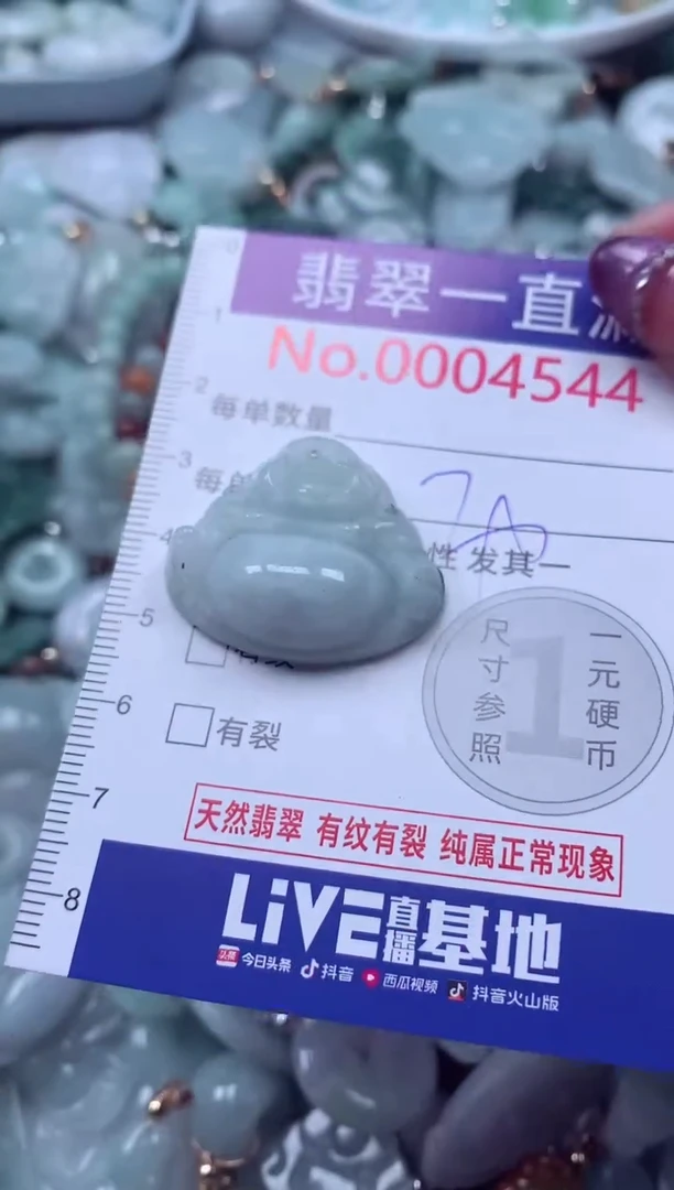 翡翠未镶嵌吊坠(不含链)4544