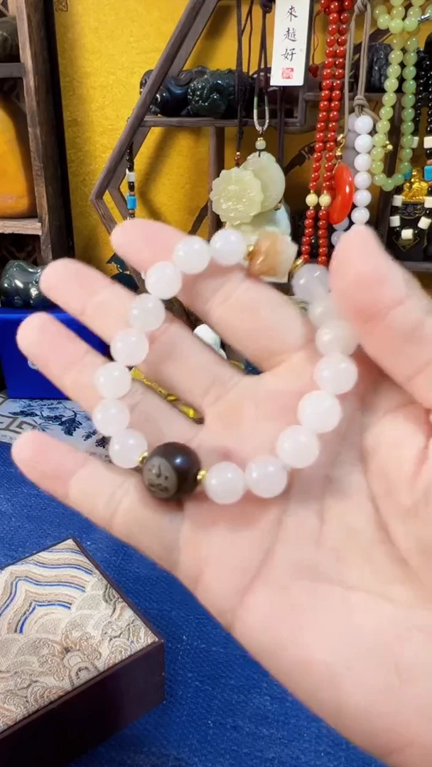 和田玉未镶嵌挂件和田 福1.0单圈（飞铃文玩）