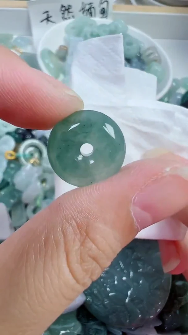 散珠翡翠66号链接，A货翡翠