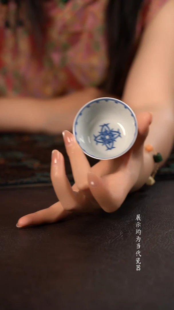 聚澜堂点工素宝相小鸡缸杯