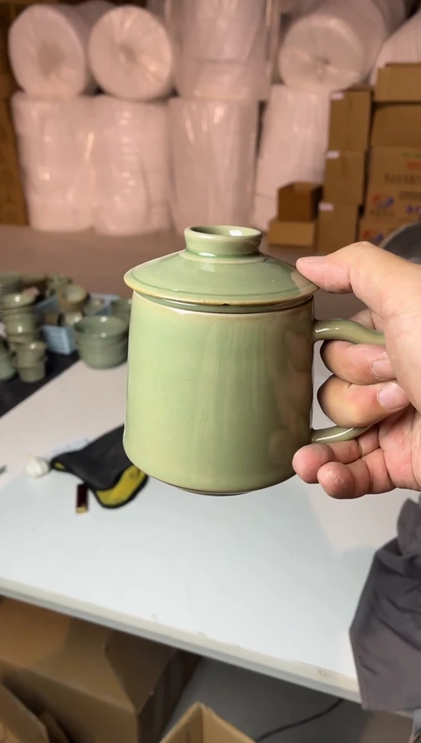 【闪购商品】瓷二级瑕疵素面茶漏杯1套