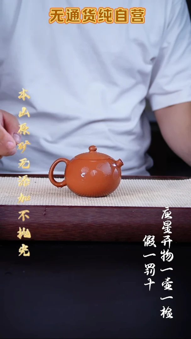茶壶紫砂全砂朱泥 西施 200cc