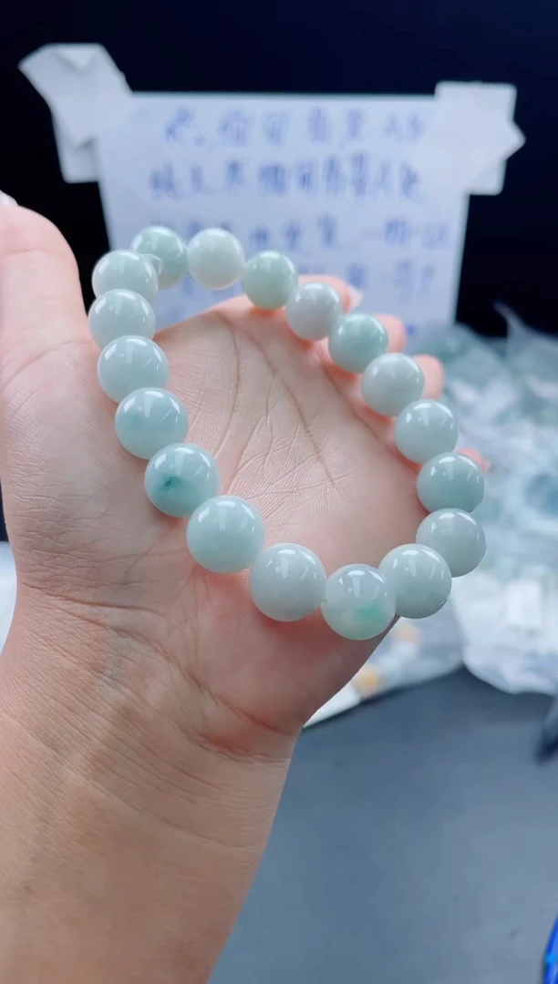 未镶嵌定制翡翠珠串