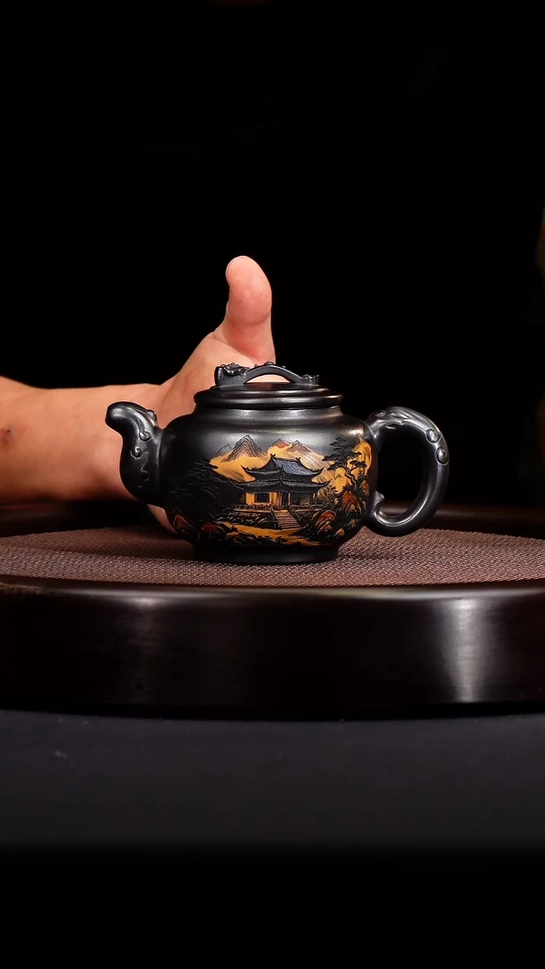 茶壶紫砂  宜兴紫砂原矿壶