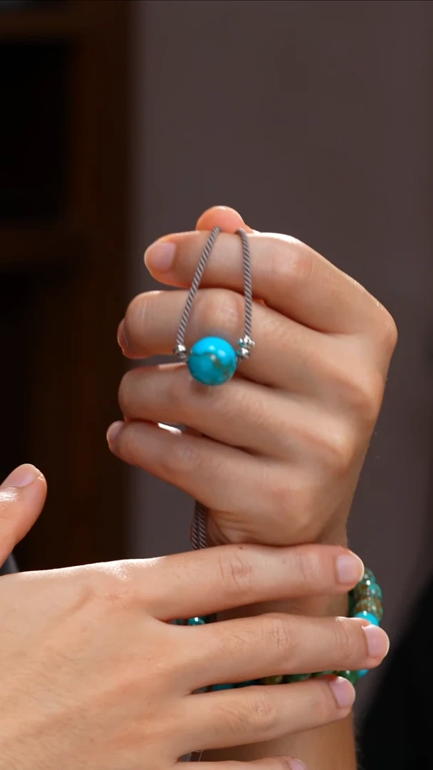 未镶嵌绿松石手串多样性发货