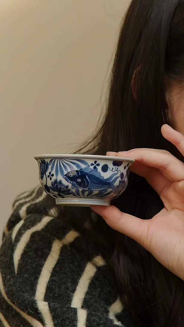 【闪购商品】快雪时晴鱼藻炉式杯