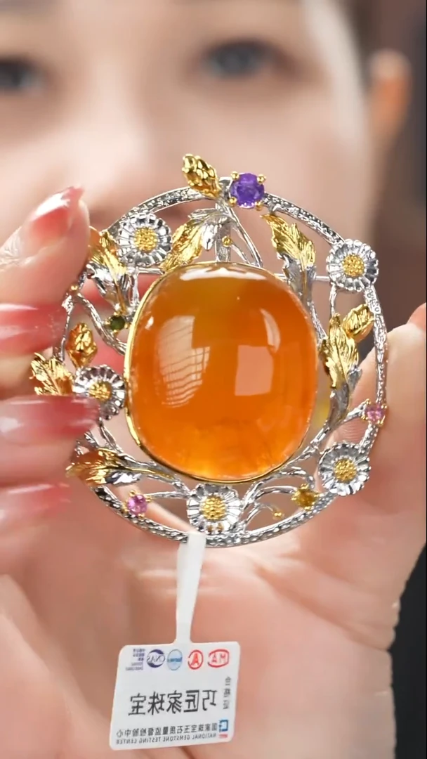 琥珀吊坠(不含链)未镶嵌特色蜜蜡吊坠