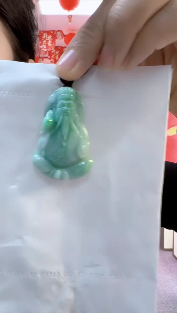 【闪购商品】翡翠颈饰未镶嵌孤品财神