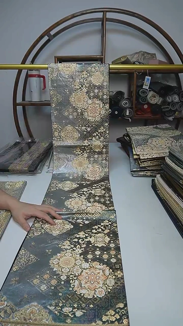 织绣93西阵织六通宝相花