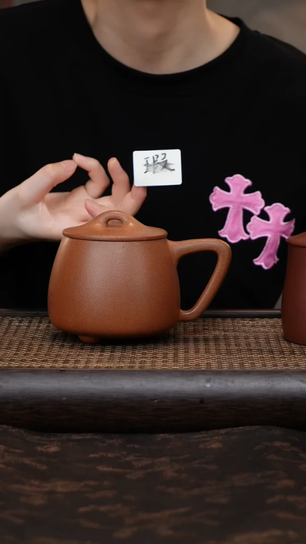 茶杯紫砂降坡石瓢暇
