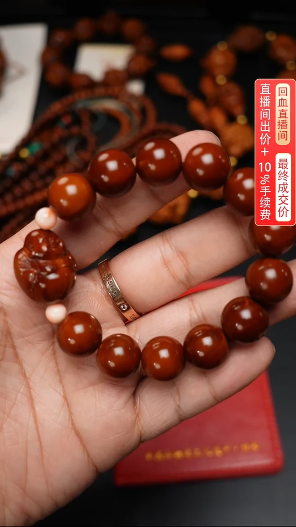 【闪购商品】橄榄核手串/手链光珠加弥勒