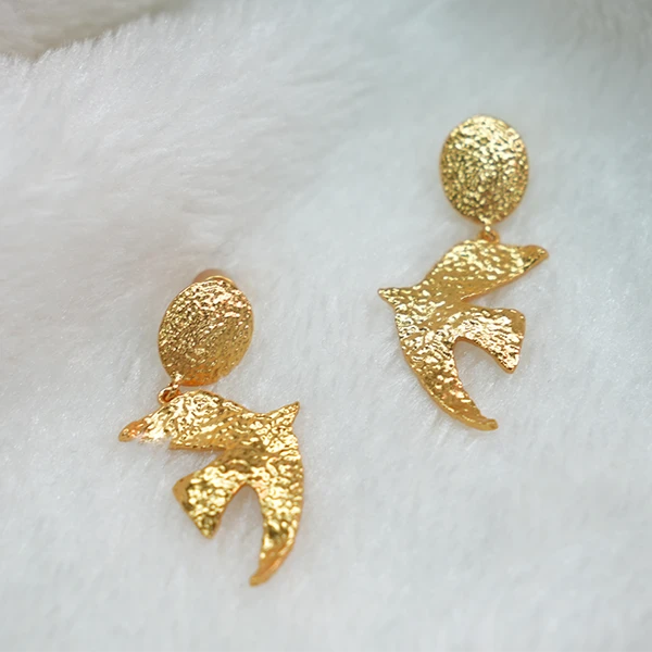 非金属亚克力耳饰 非金属耳饰 【米儿精选】HITOMI时尚燕子耳圈