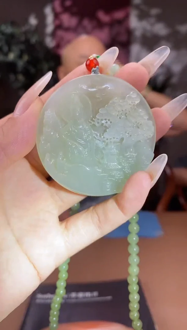 和田玉未镶嵌颈饰A460