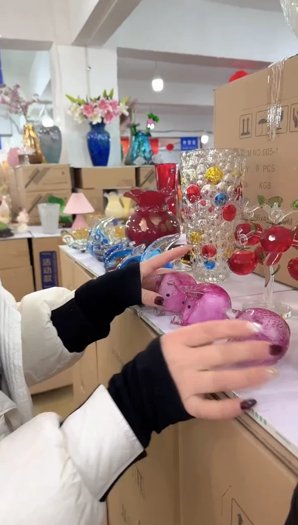 【闪购商品】无铅玻璃洛芙花器-b-早24