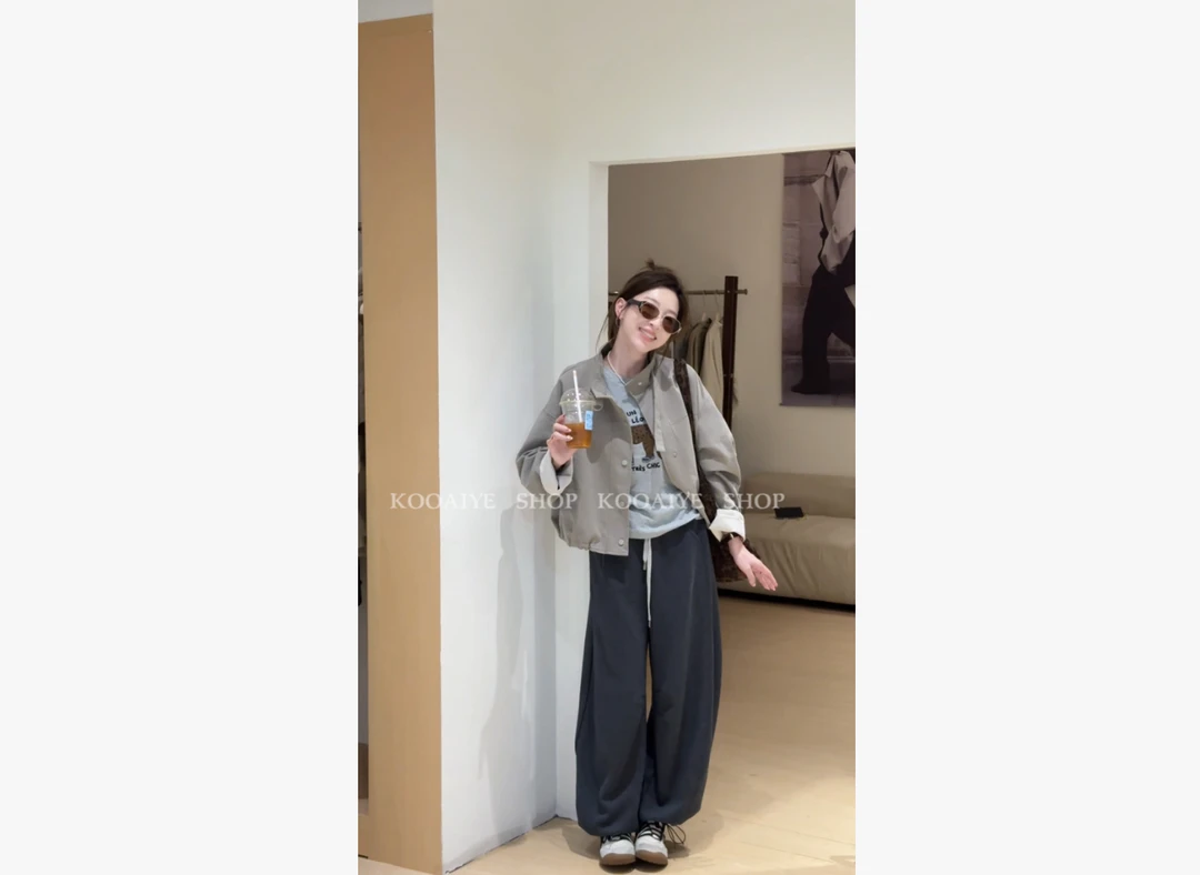 【率性出街】秋季新款简约基础百搭宽松时尚显瘦短风衣