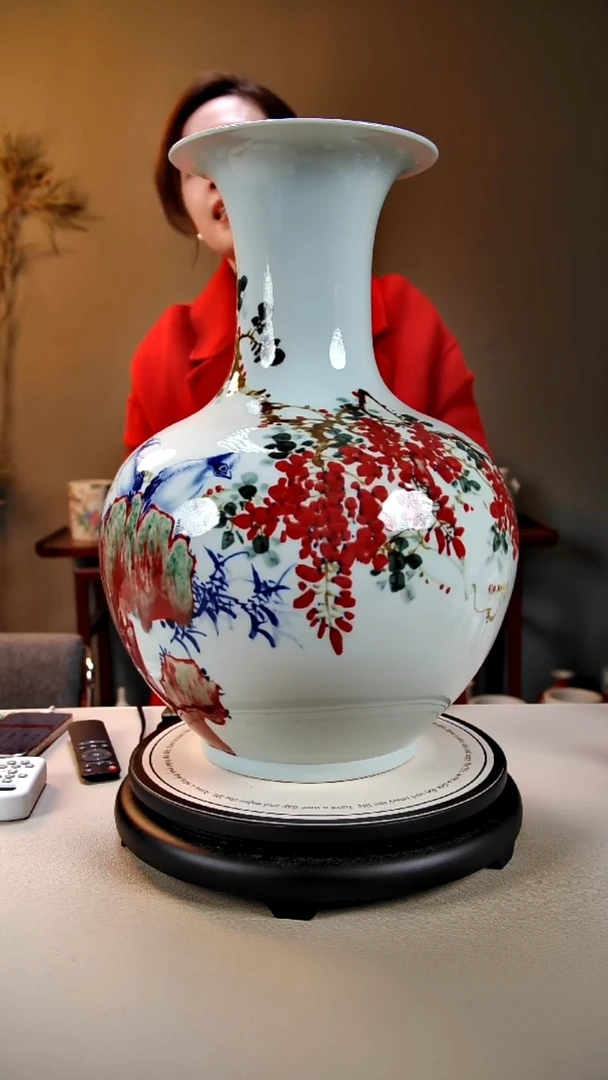 摆件陶景德镇手绘陶瓷33