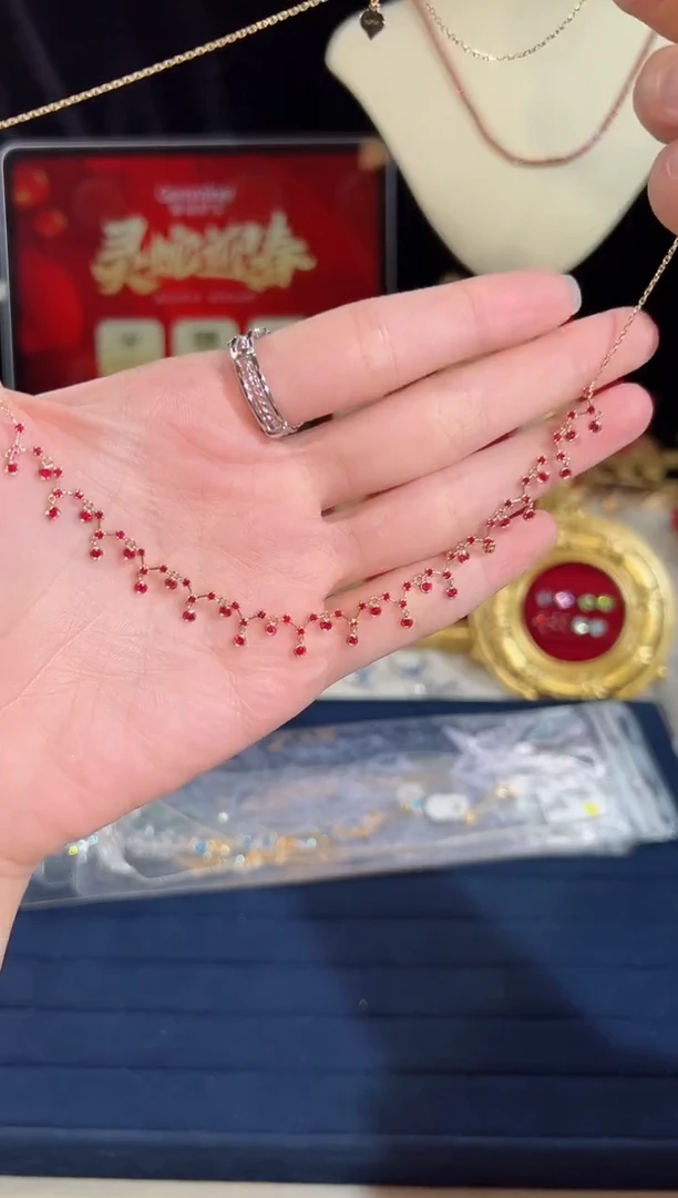 【闪购商品】红宝石颈饰18K金镶嵌BN14256#-Y#27