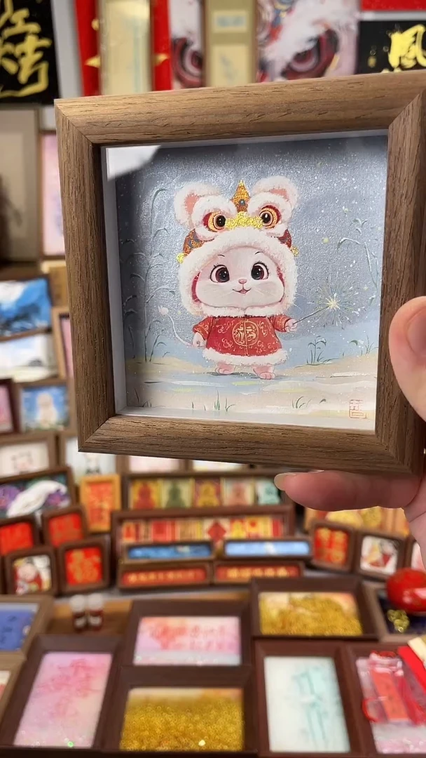 国画纯手绘书法绘画作品