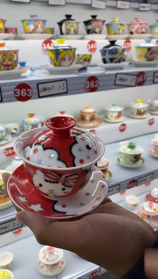 高温釉下彩纯手工手绘陶瓷