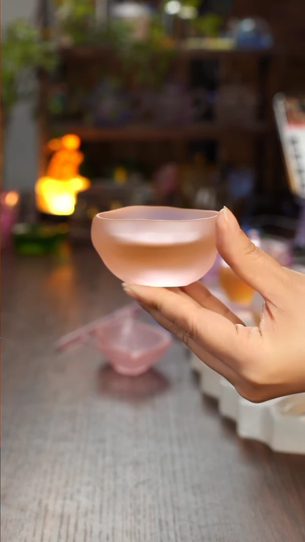 闪购岩韵茶杯粉色