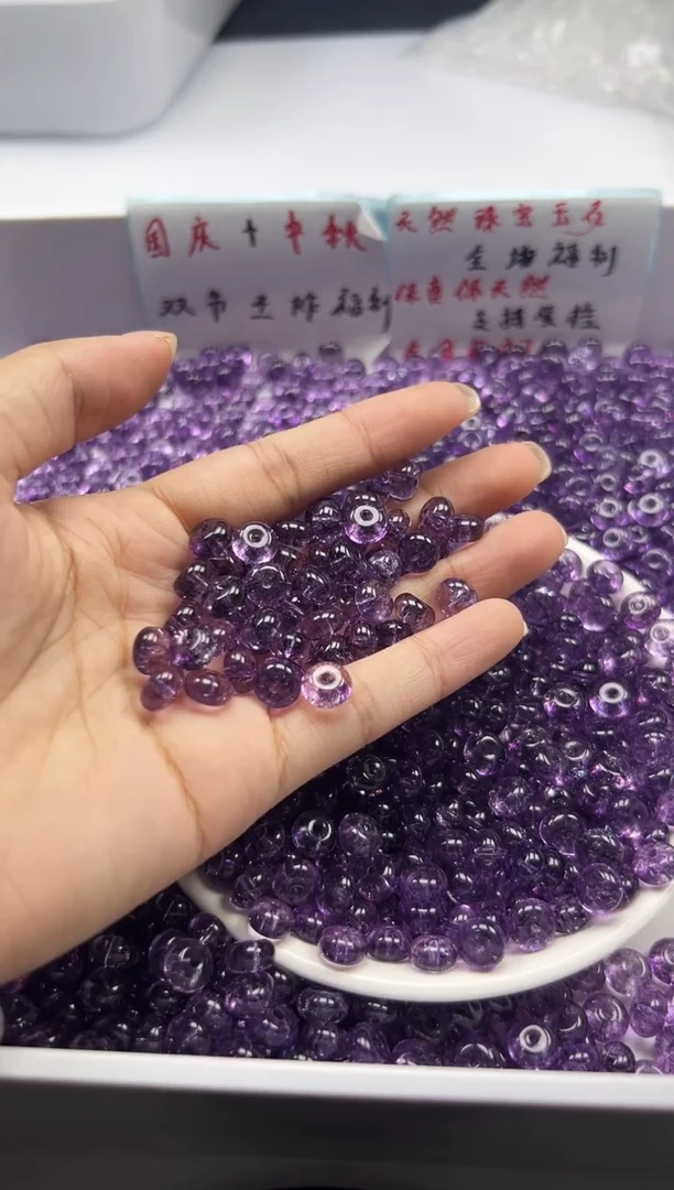 颈饰未镶嵌水晶w1787乌拉圭阿赛算盘8*4mm*20颗