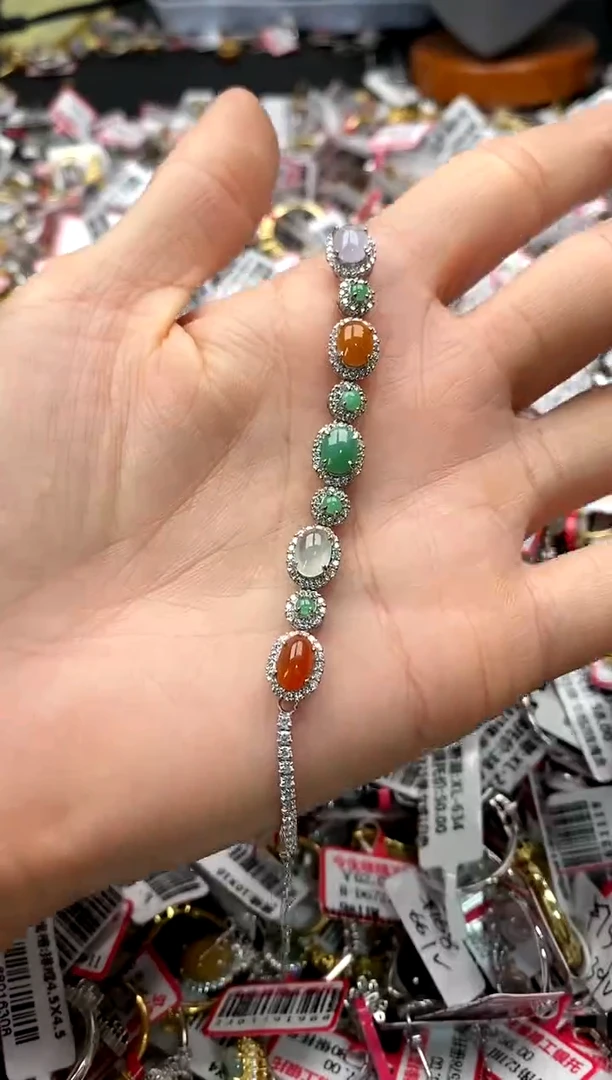 【闪购商品】翡翠戒指银S925镶嵌888888    8