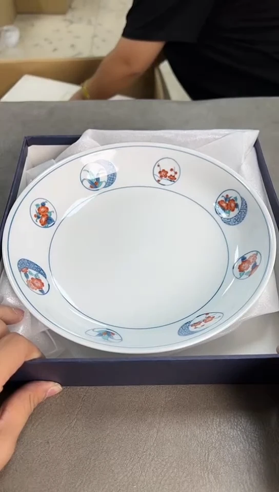 瓷片鲁山窑手绘大钵全新