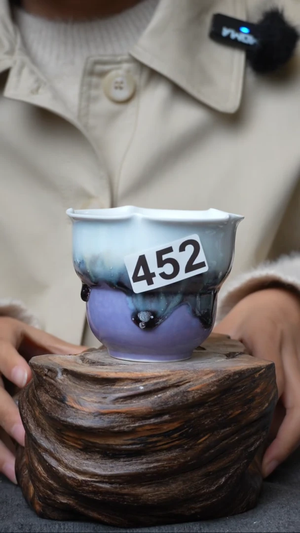 杯子陶瓷452景德镇手工手创杯子 带冰裂纹