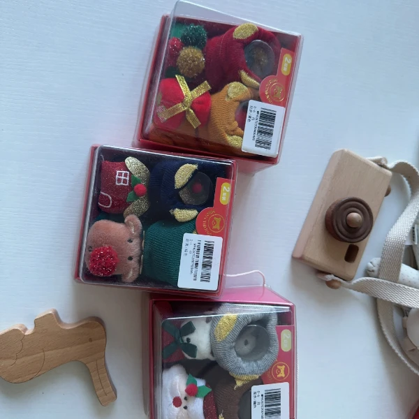 【4287】米乐熊 圣诞宝宝地板鞋袜