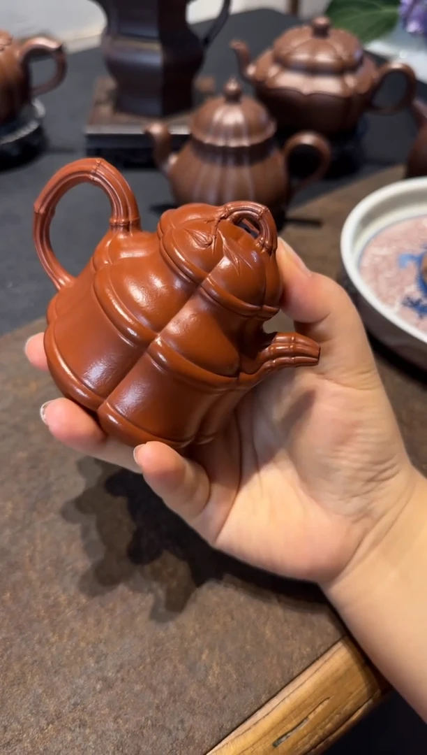 茶壶紫砂海棠竹鼎