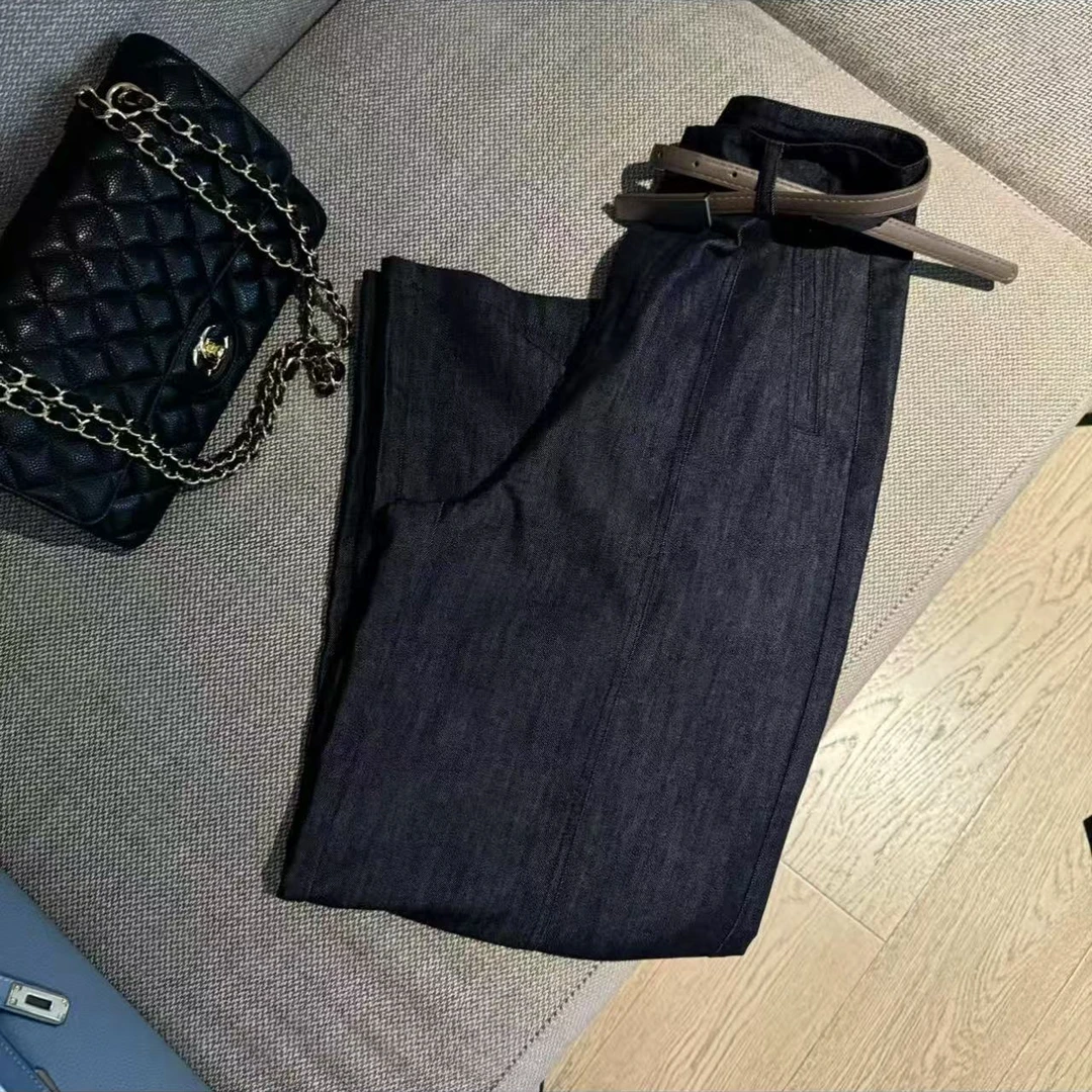 阿黎精选-------夏季高定薄款显瘦牛仔阔腿裤
