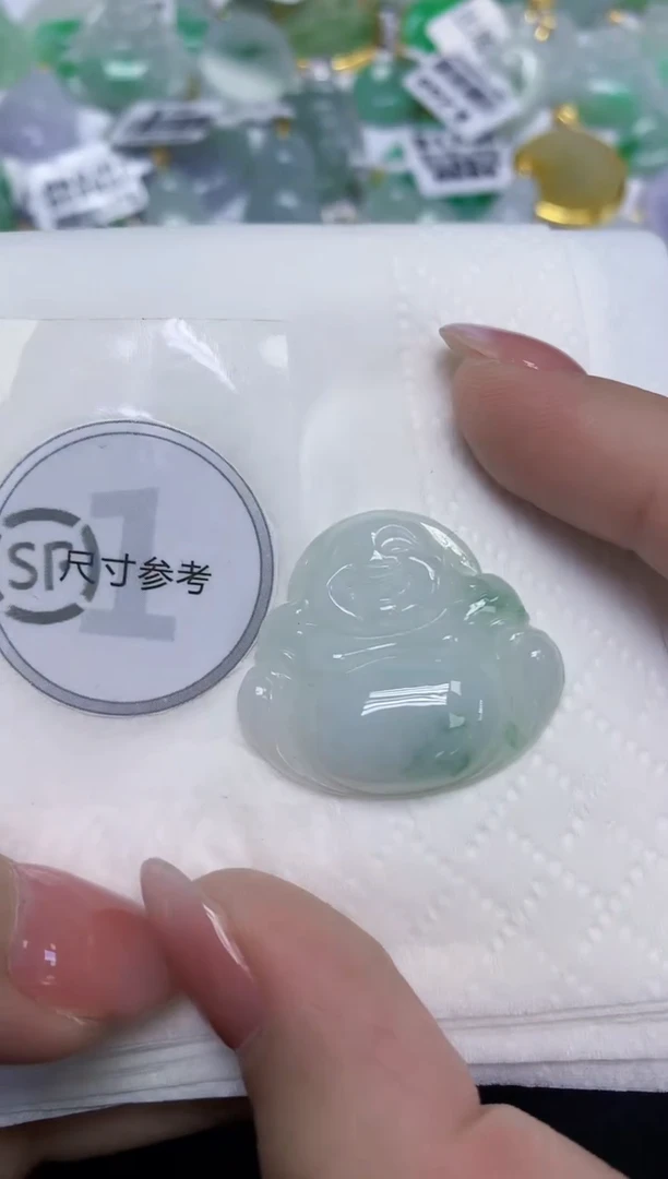 颈饰未镶嵌翡翠天然缅甸翡翠A货百元以上9元证书费自理