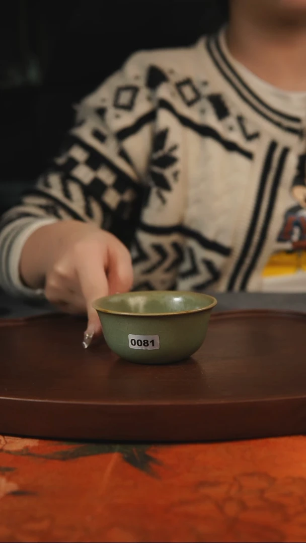杯子沉***ᴿ081 柴烧 汝州原产地原矿仿古老釉