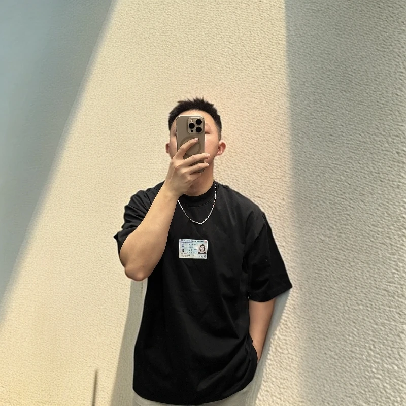 小巴ID印花ss25短袖T恤潮流时尚男女男男士短袖爆款2025新款3210