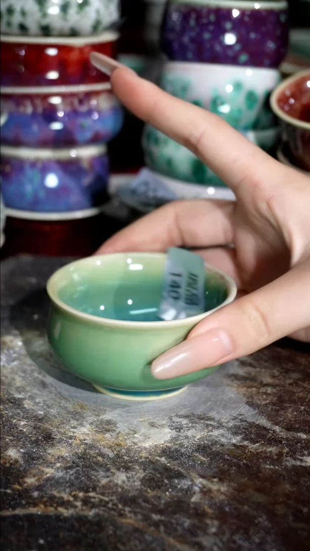 摆件精品窑变钧瓷茶器