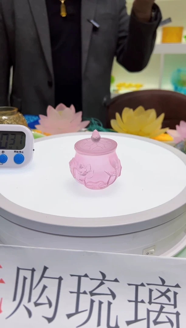 【闪购商品】泥塑古法琉璃水杯摆件