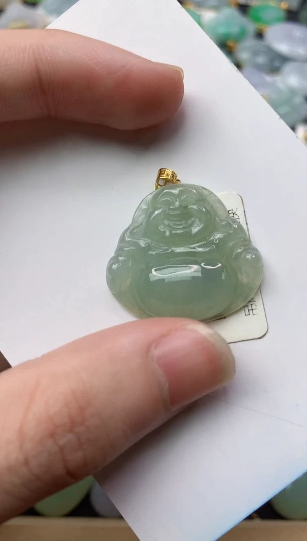 【闪购商品】翡翠颈饰18K金镶嵌5............