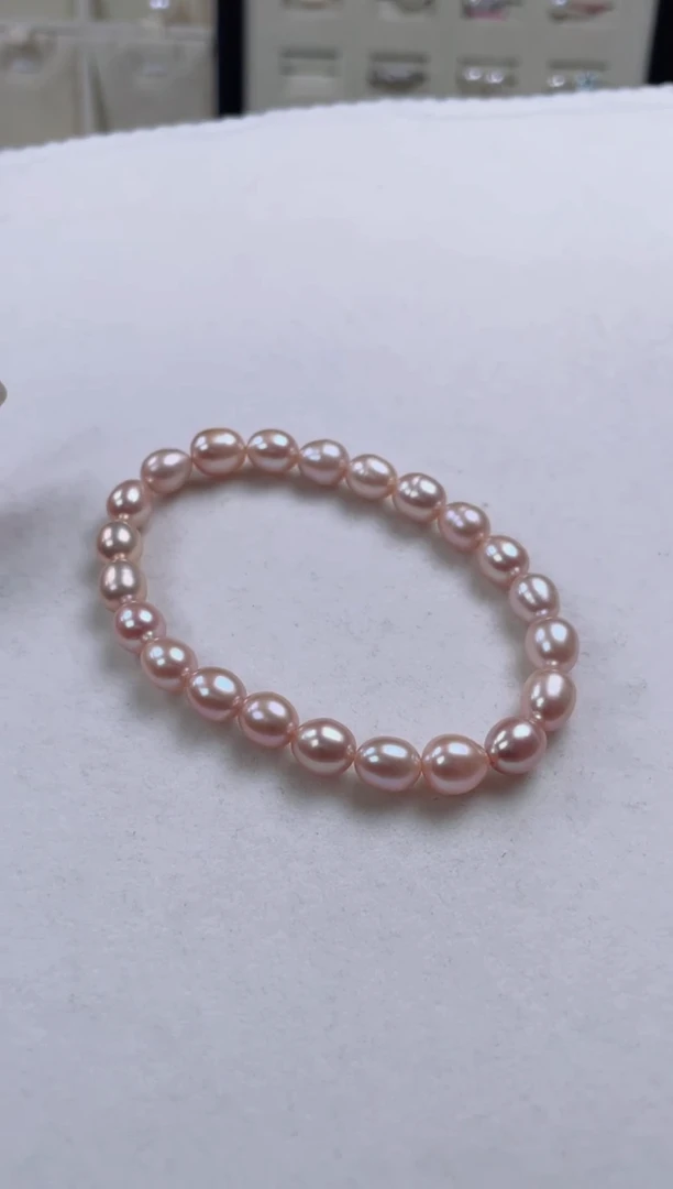 未镶嵌淡水珍珠手链V766