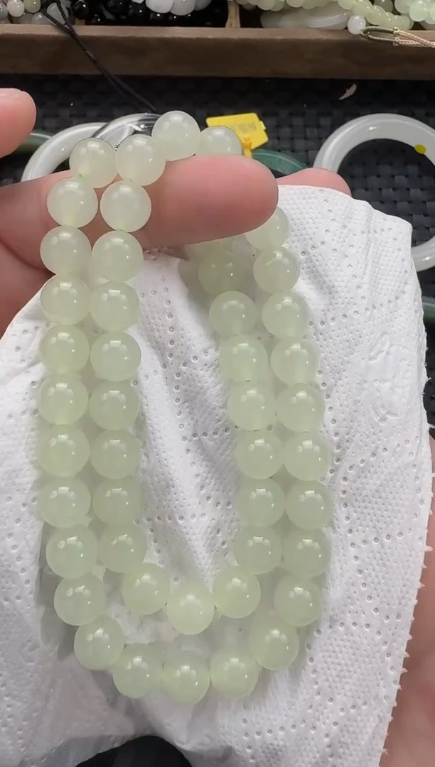 颈饰未镶嵌和田玉10mm女神链带扣头