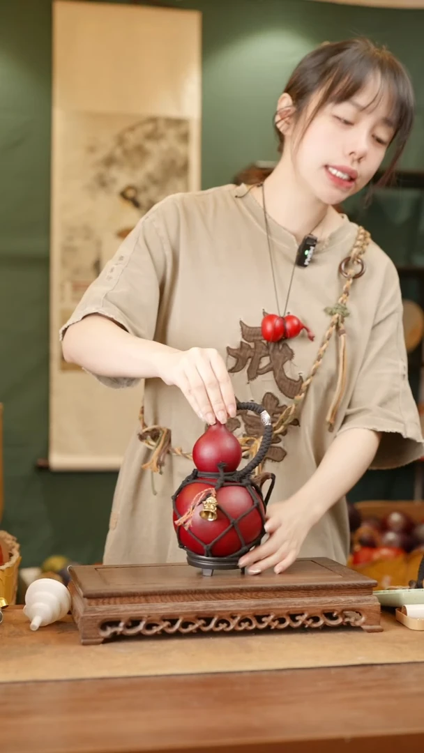 28号精品天然大漆酒葫芦一物一拍~