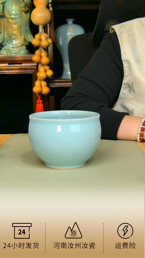 杯子茶洗原矿天青不完美