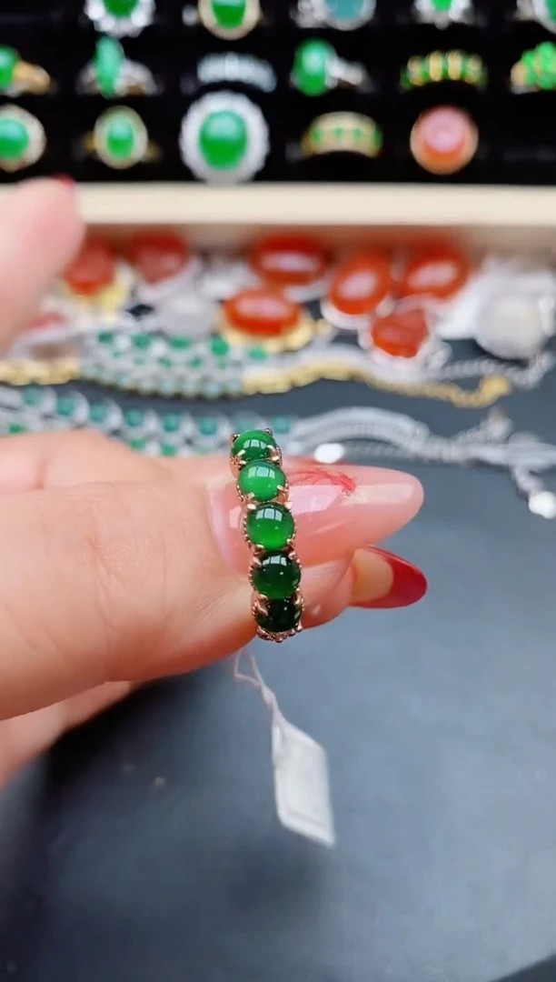 【闪购商品】翡翠戒指银S925镶嵌321321