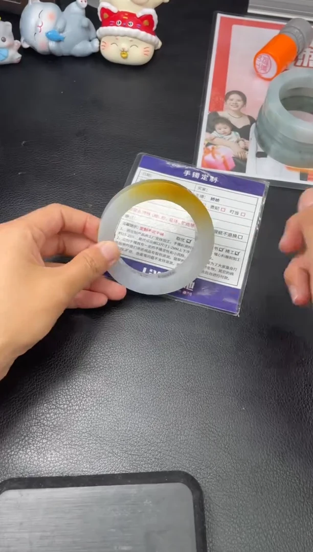 未镶嵌手镯定制翡翠飞*儿定制手镯WHZB/DZS52