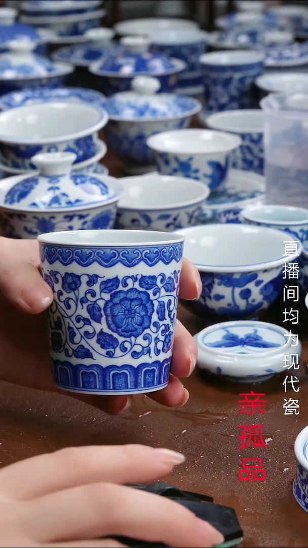 景德镇高端茶器景德镇墨奈纯手工手绘高端茶器