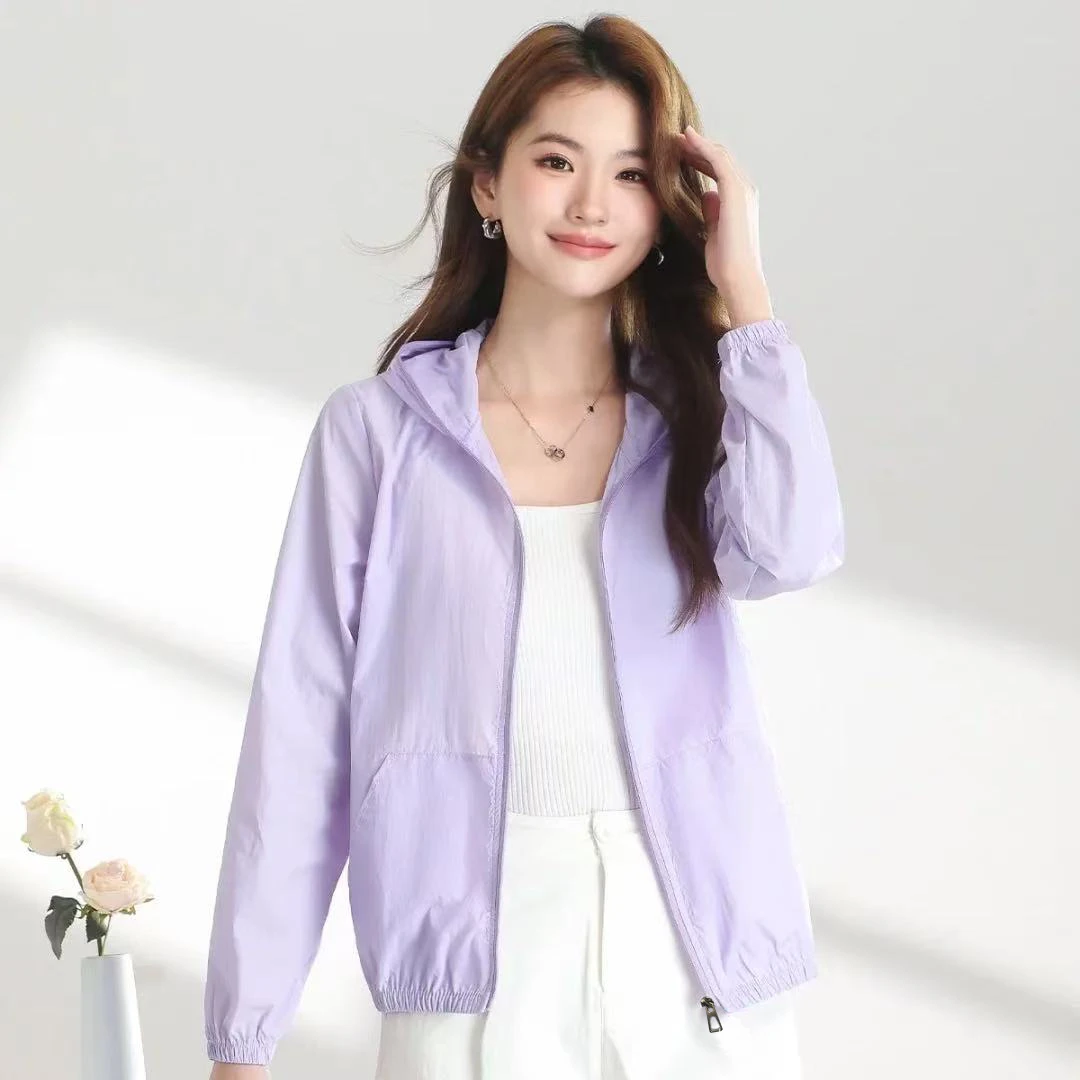 【运费补贴】2025夏季新款连帽防晒衣外套带兜运动休闲百搭透气薄款