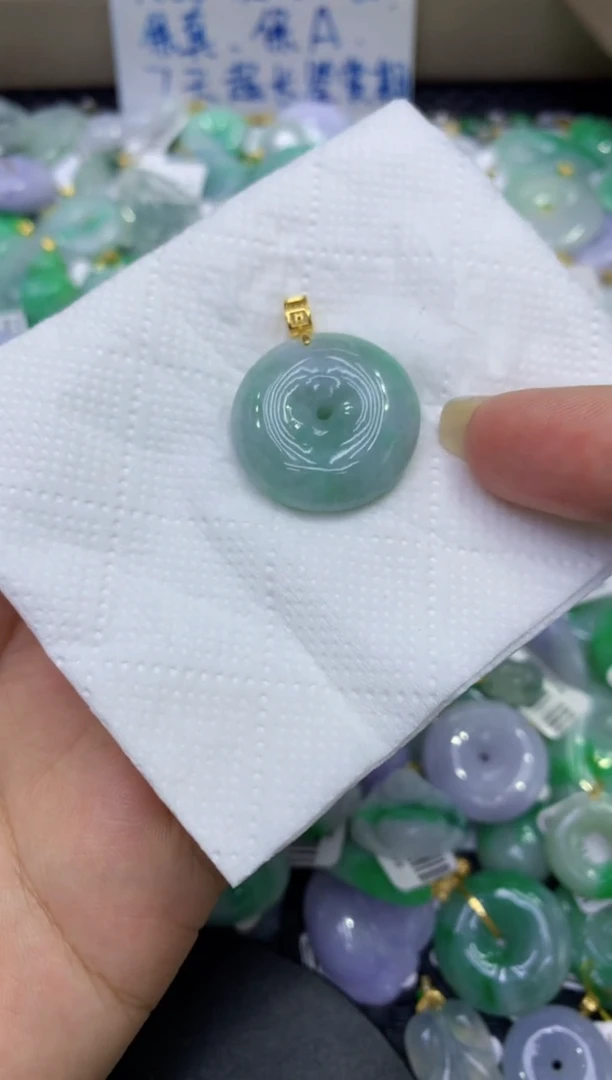 颈饰未镶嵌翡翠天然缅甸A货翡翠