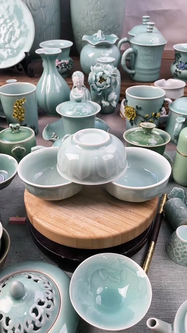 【闪购商品】3个 特价 微瑕 慧仙青瓷