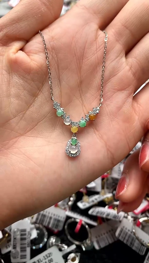 【闪购商品】翡翠戒指银S925镶嵌222222222     3