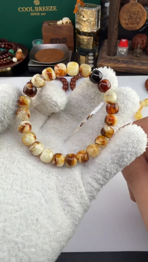 手链琥珀未镶嵌蜜蜡单圈